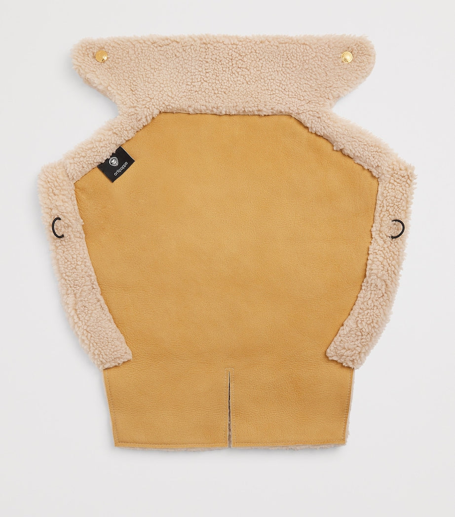 Artipoppe shearling winter baby carrier insert, British product