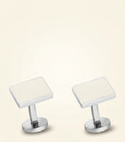 Cartier Double C cufflinks sterling silver black lacquer, imported from the UK