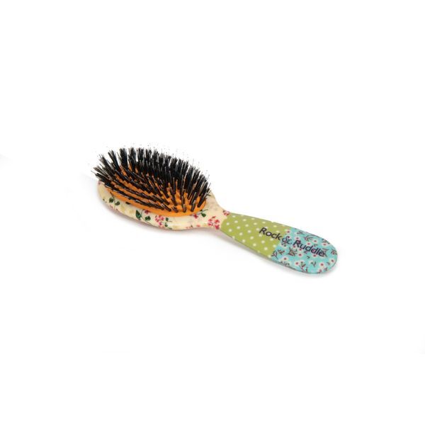 Rock & Ruddle Pink Blossom Large Pure Bristle Hairbrush