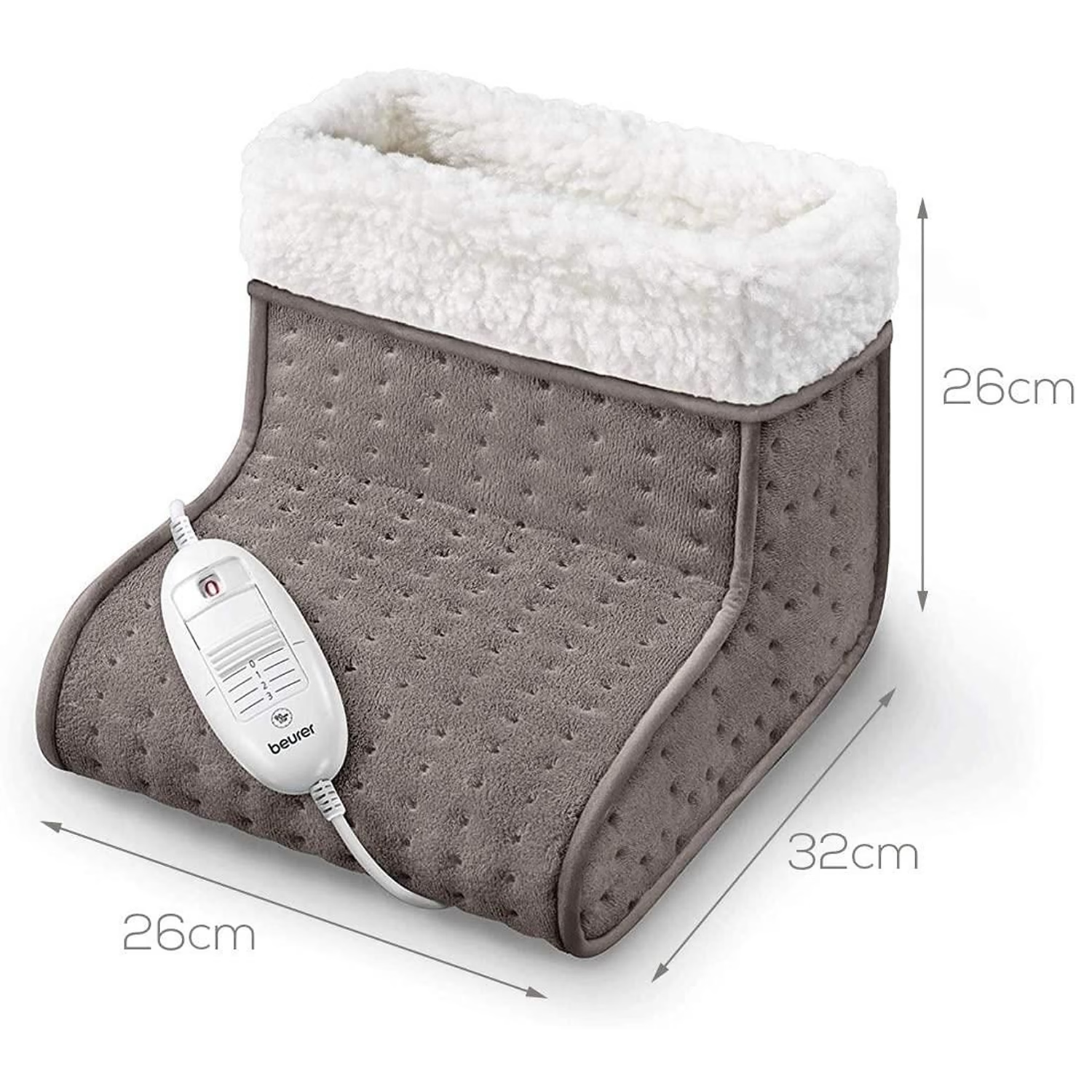 Beurer cosy foot warmer 531.07 Grey FW20 (British brand)