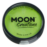 Moon Creations Face Paint Cake Pots Light Green, imported from the UK