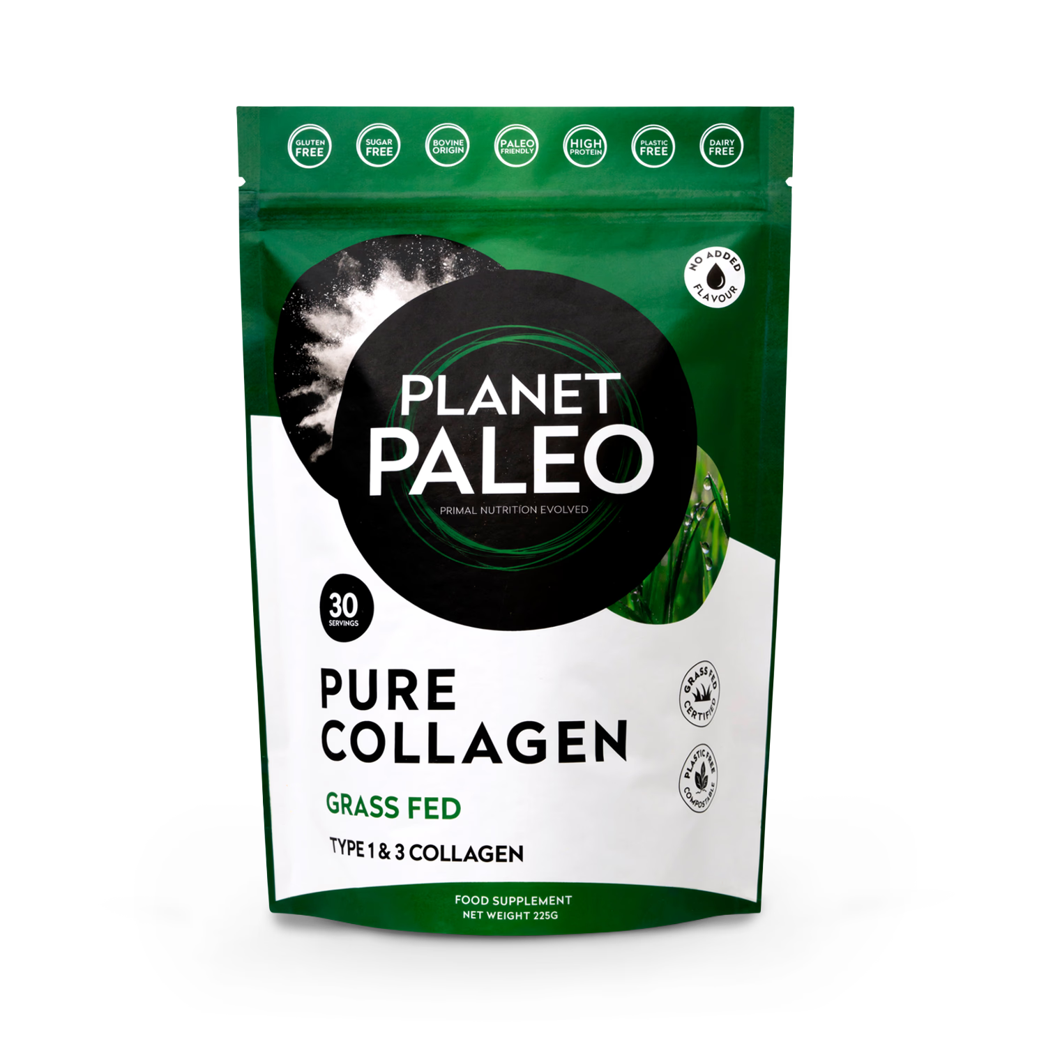 Planet Paleo Pure Collagen powder 225g, UK version