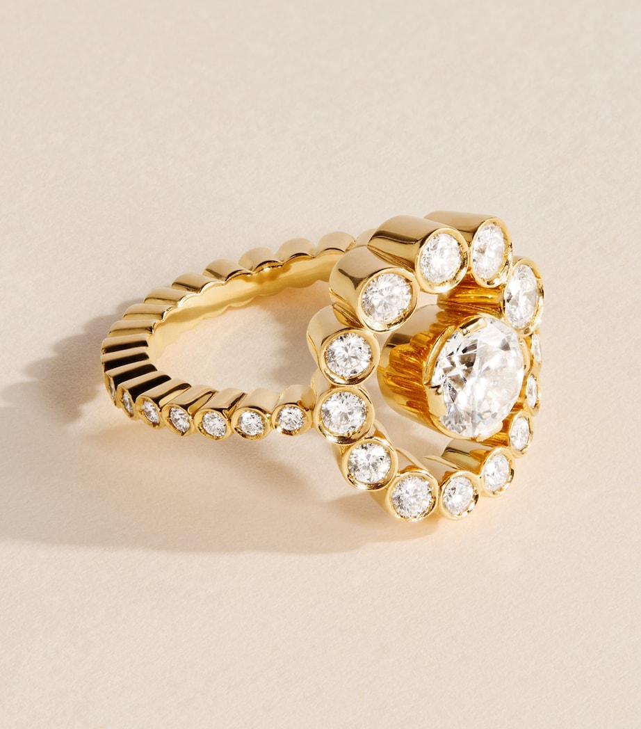 Sophie Bille Brahe yellow gold diamond ring (British brand)