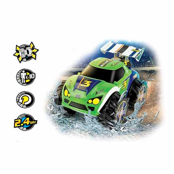 Nikko Nano VaporizR 3 RC car neon green, UK version