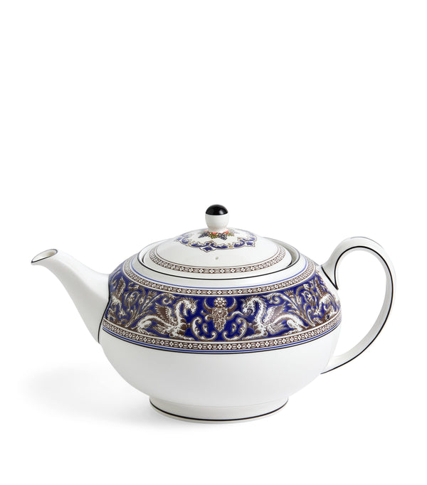 Florentine Marine Fine Bone China Teapot 800ml