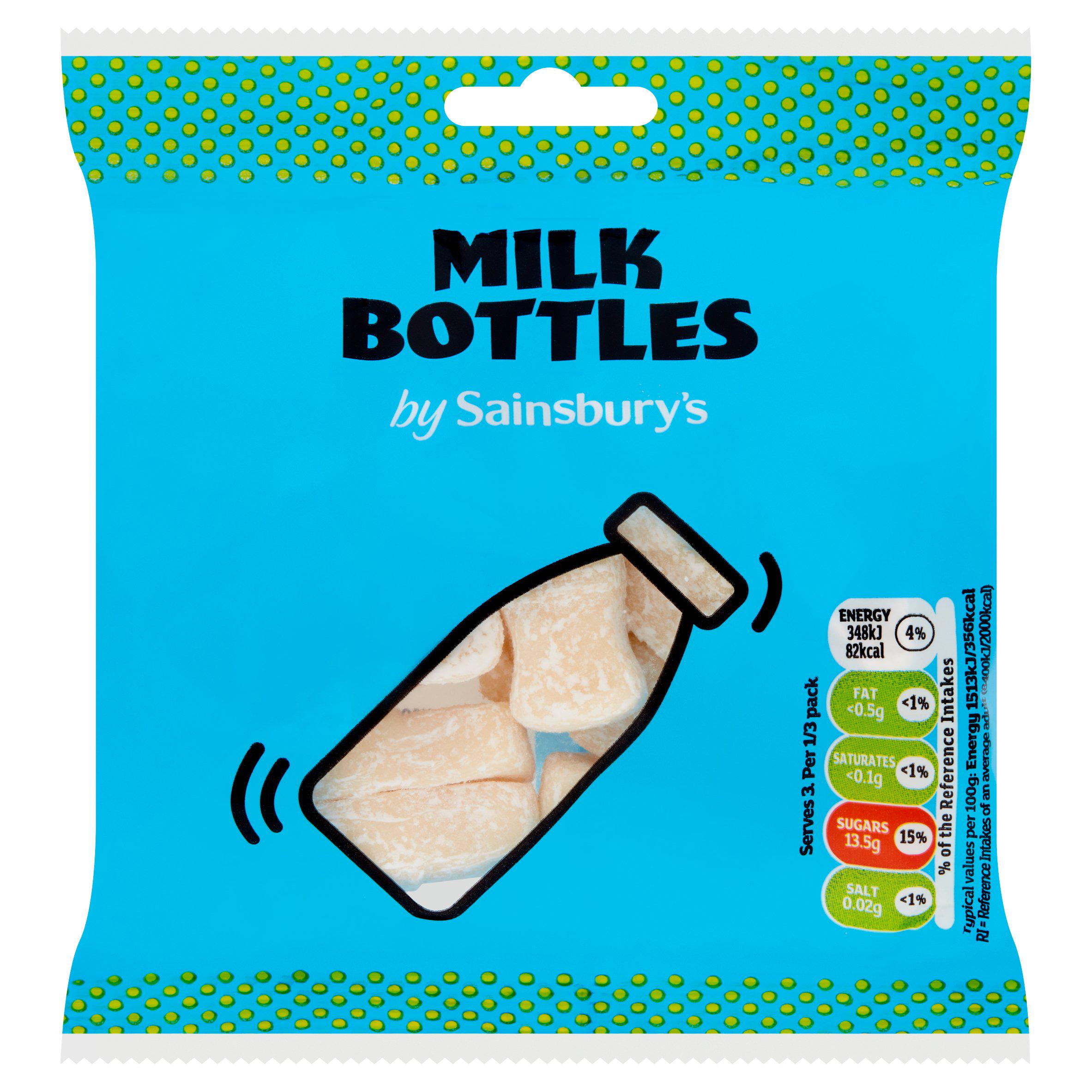 Sainsbury's Milk Bottle Sweets 70g GOODS Sainsburys   