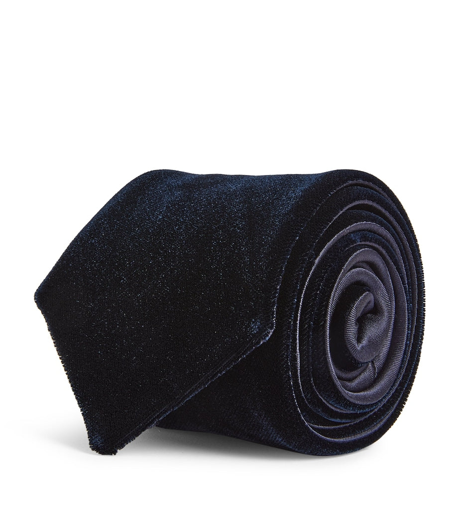 Giorgio Armani velvet tie 8cm, imported from the UK