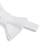 Ralph Lauren all-white cotton piqué bow tie (British brand)