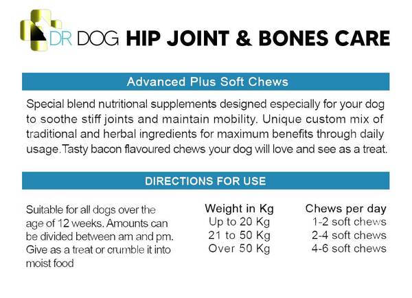 DR DOG Joint Supplement - Chondroitin - Glucosamine GOODS Superdrug   