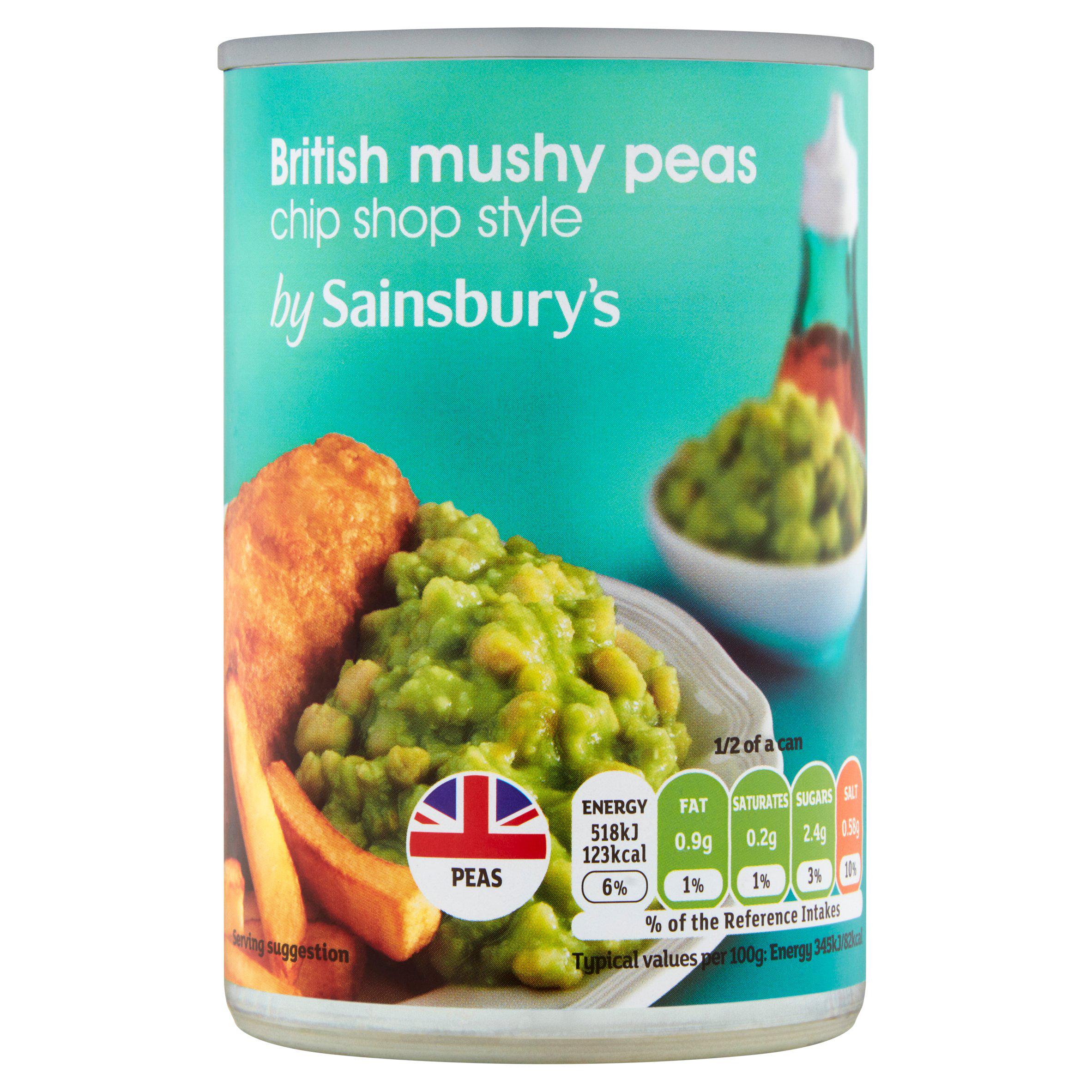 Sainsbury's Chip Shop Style Mushy Peas 300g Vegetables Sainsburys   