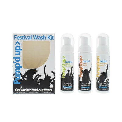 Superdrug Pump'd Up Festival Wash Kit Body Wash Shampoo Sanitiser 3 x 70ml- Buy online at McGrocer