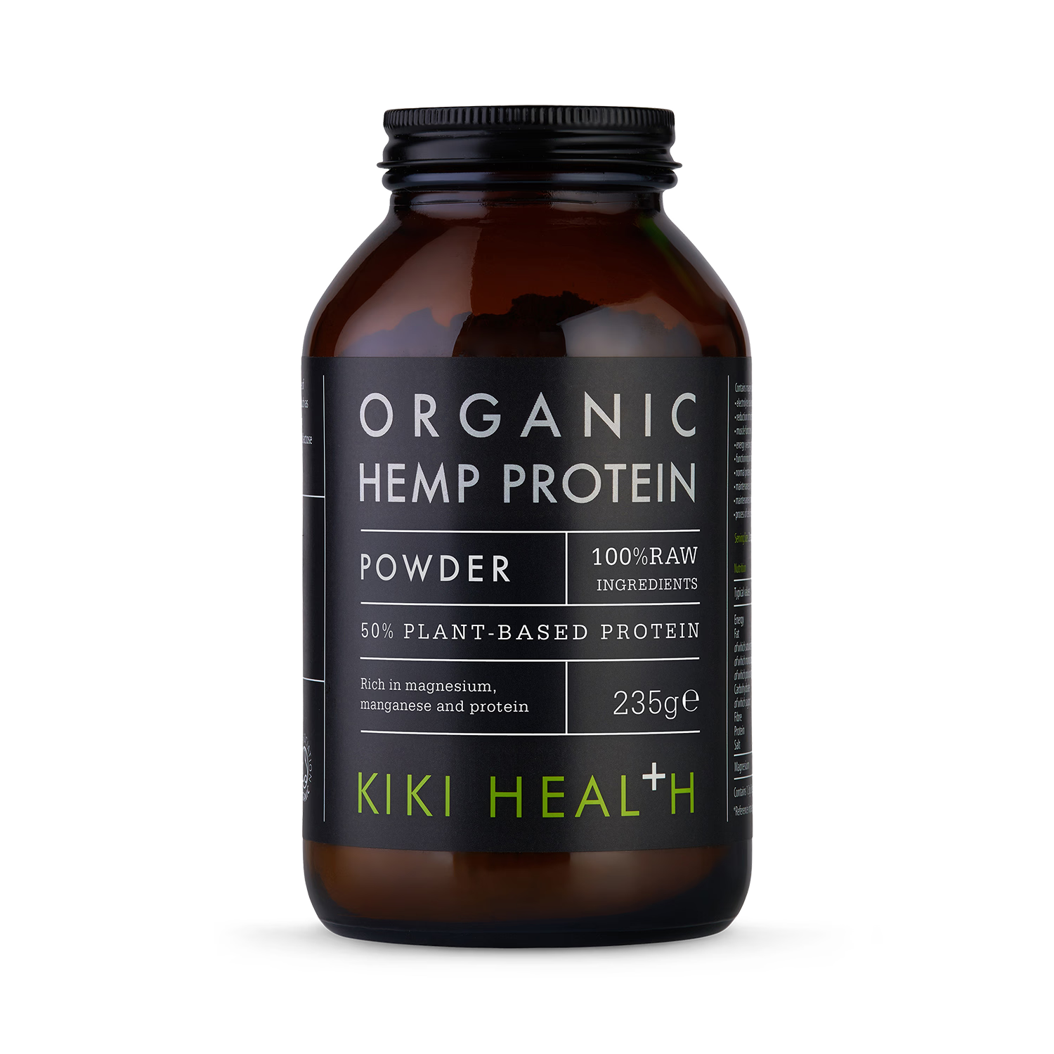 KIKI Health organic hemp protein powder 235g (British brand)