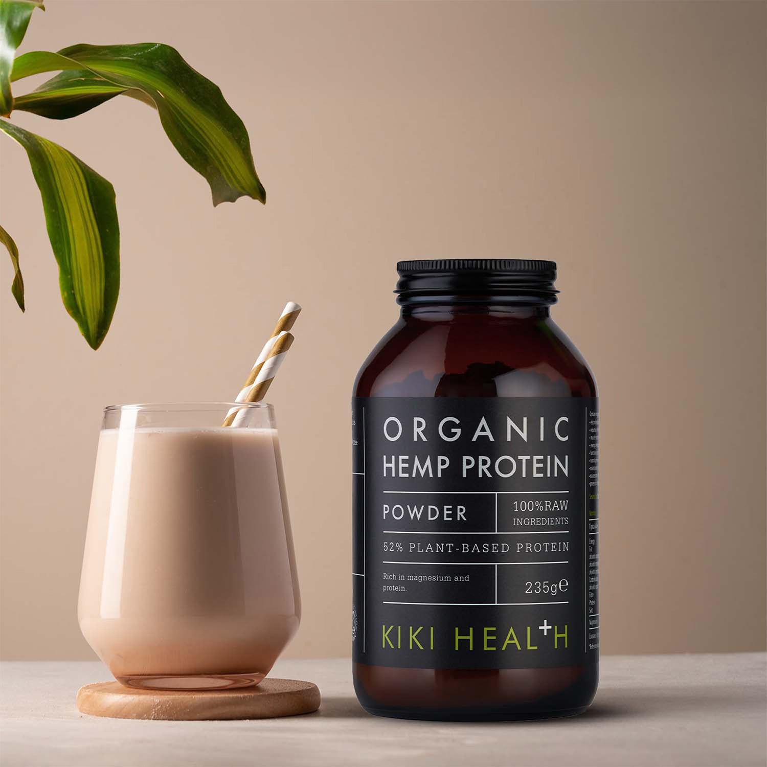 KIKI Health organic hemp protein powder 235g (British brand)