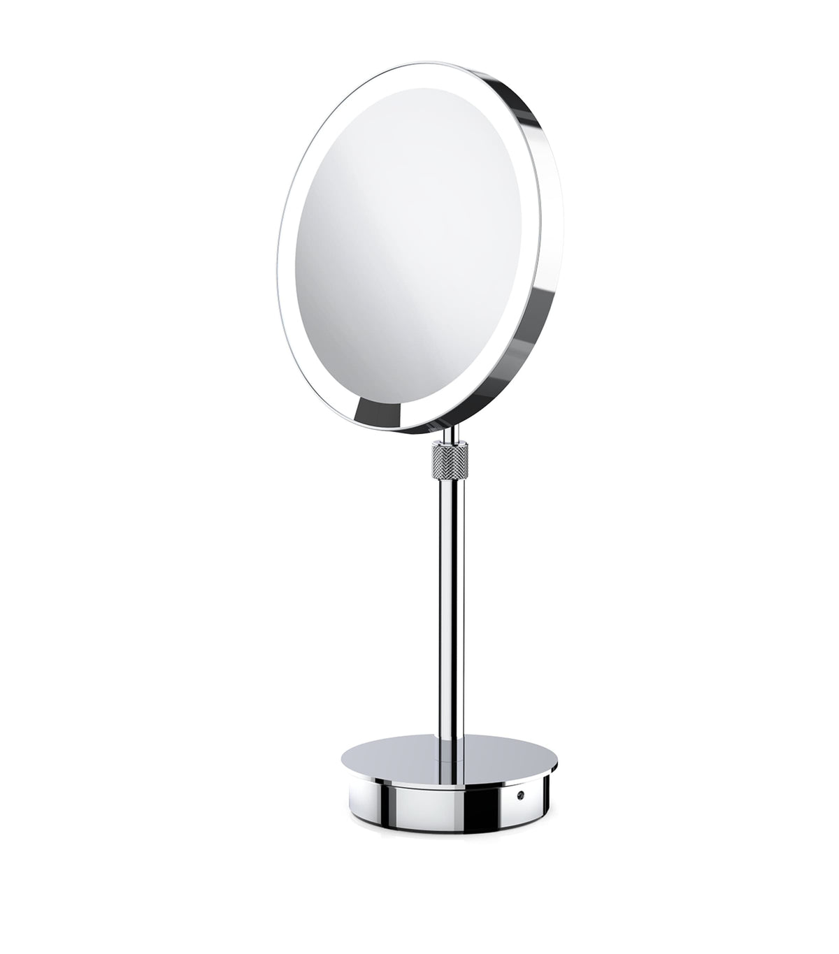 Decor Walther light-up round cosmetics mirror, approximate size 44cm by 21.5cm by 13cm - British product