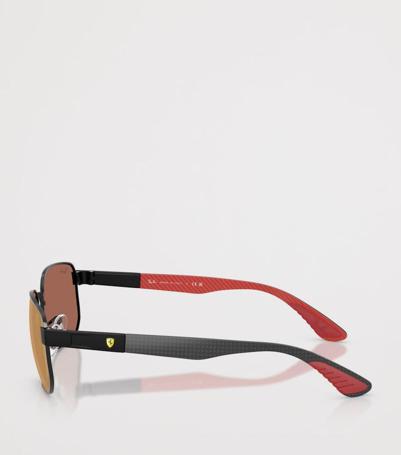 Ray-Ban Scuderia Ferrari Square metal sunglasses, UK version