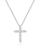 Graff white gold diamond cross necklace, UK version