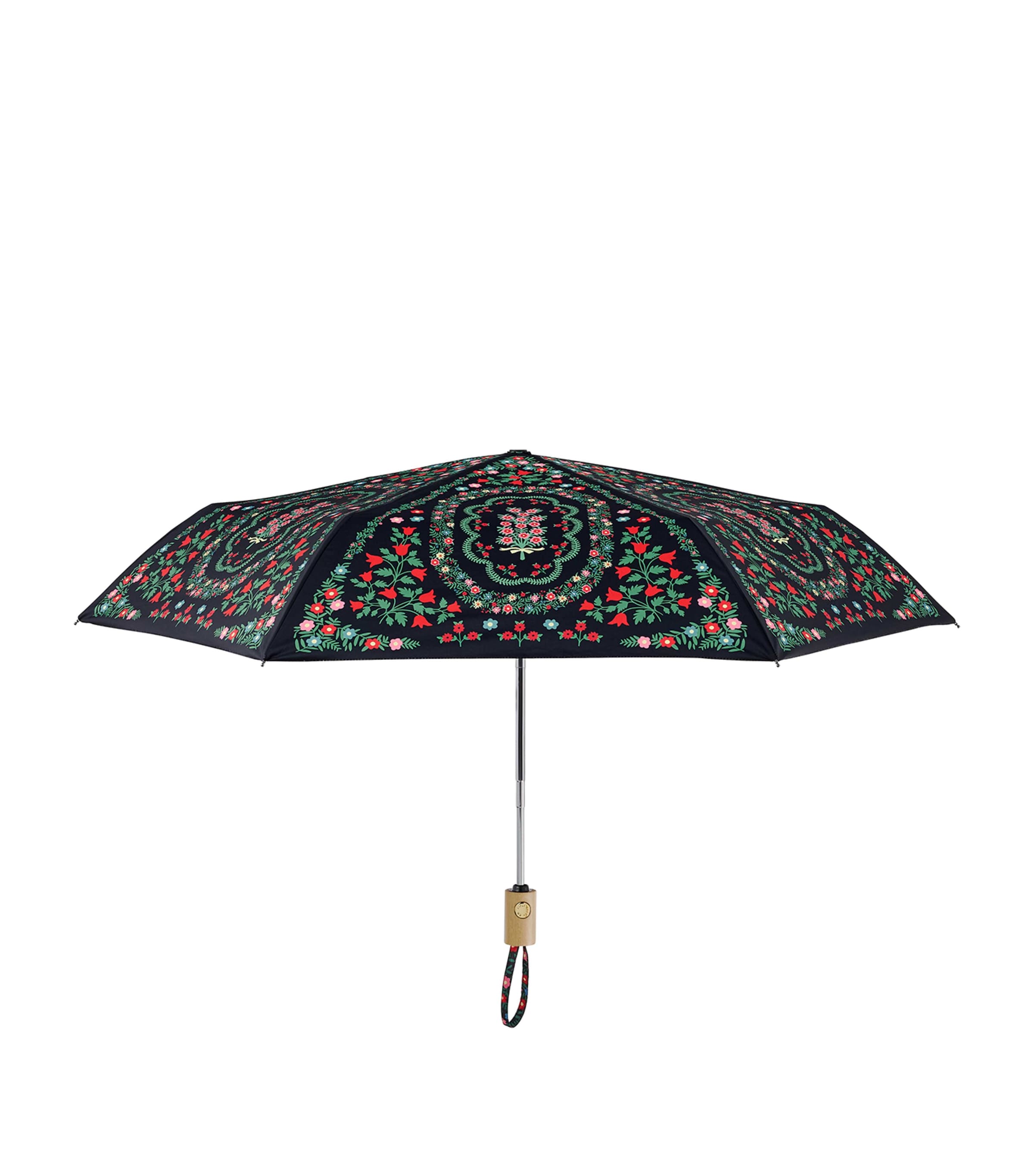 Rifle Paper Co. Rosette folding umbrella, imported from the UK