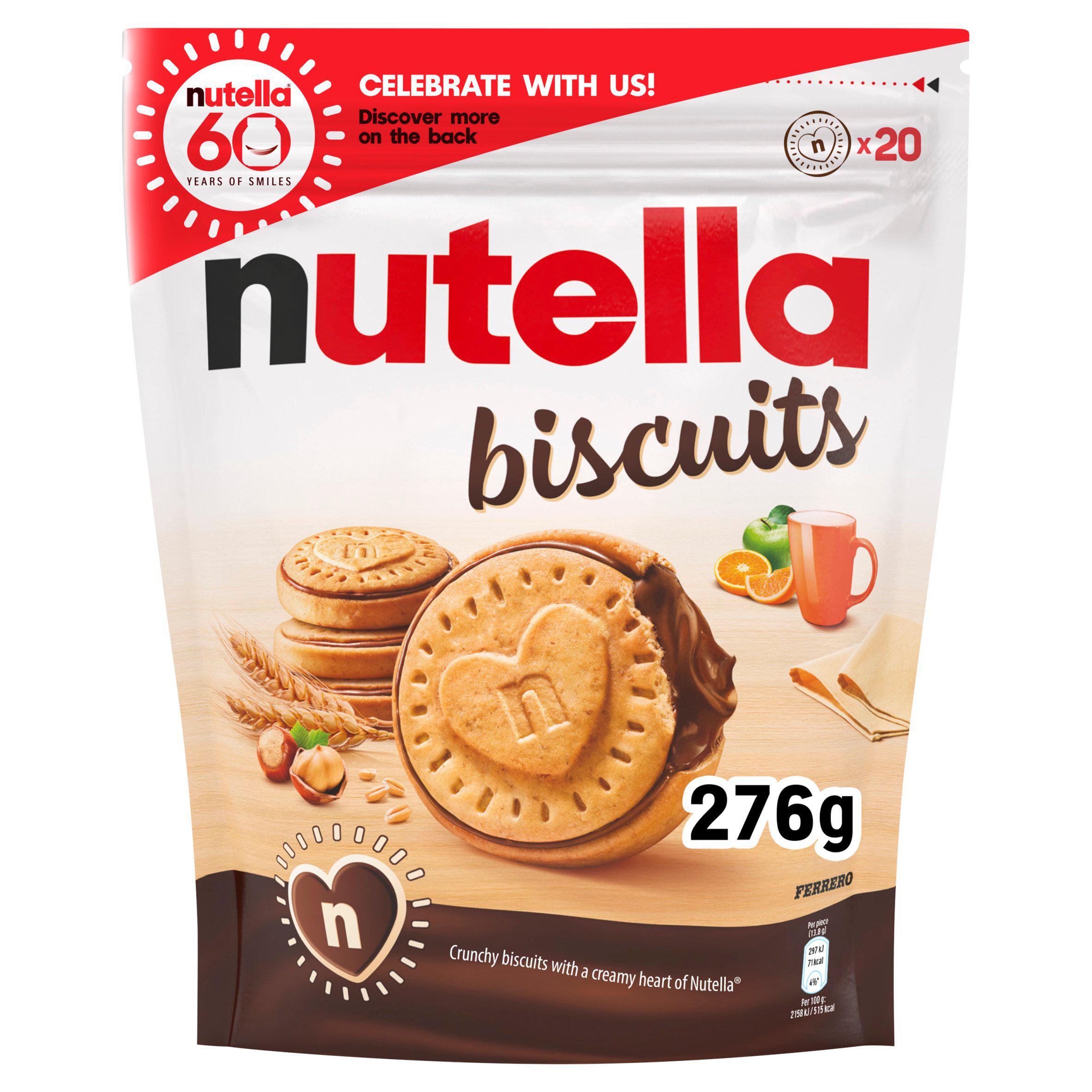Nutella Biscuits Chocolate & Hazelnut Pouch Multipack 276g GOODS Sainsburys   