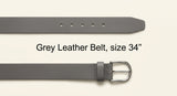 Balenciaga Rodeo calfskin belt with silver buckle, imported from the UK