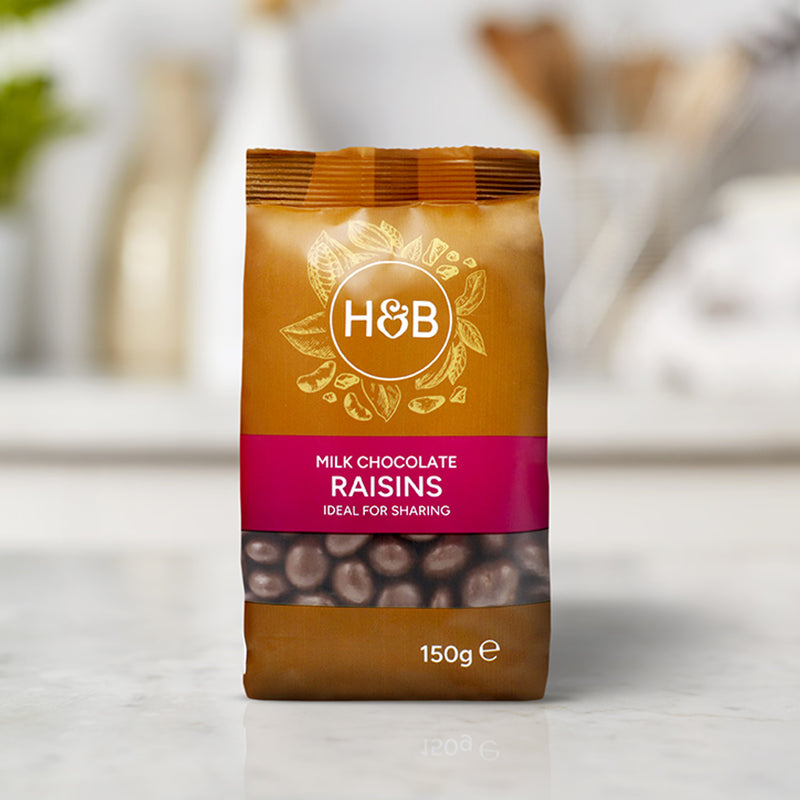 Holland & Barrett Milk Chocolate Raisins 150g, UK version