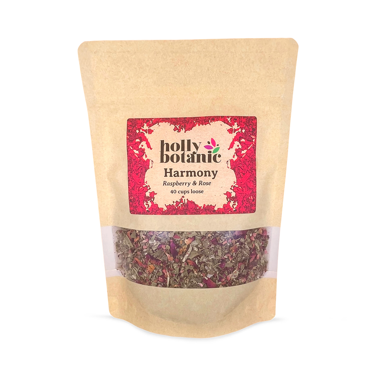 Holly Botanic Harmony Tisane Raspberry Rose loose leaf, UK version