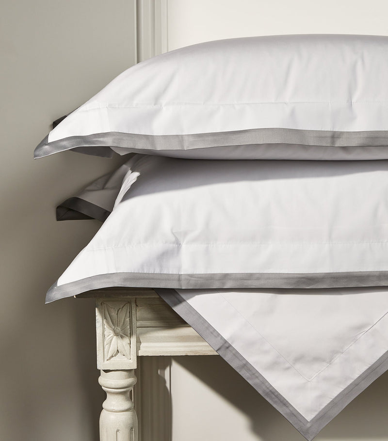 Celso De Lemos square pillowcase with contrasting trims, 65cm x 65cm - British product