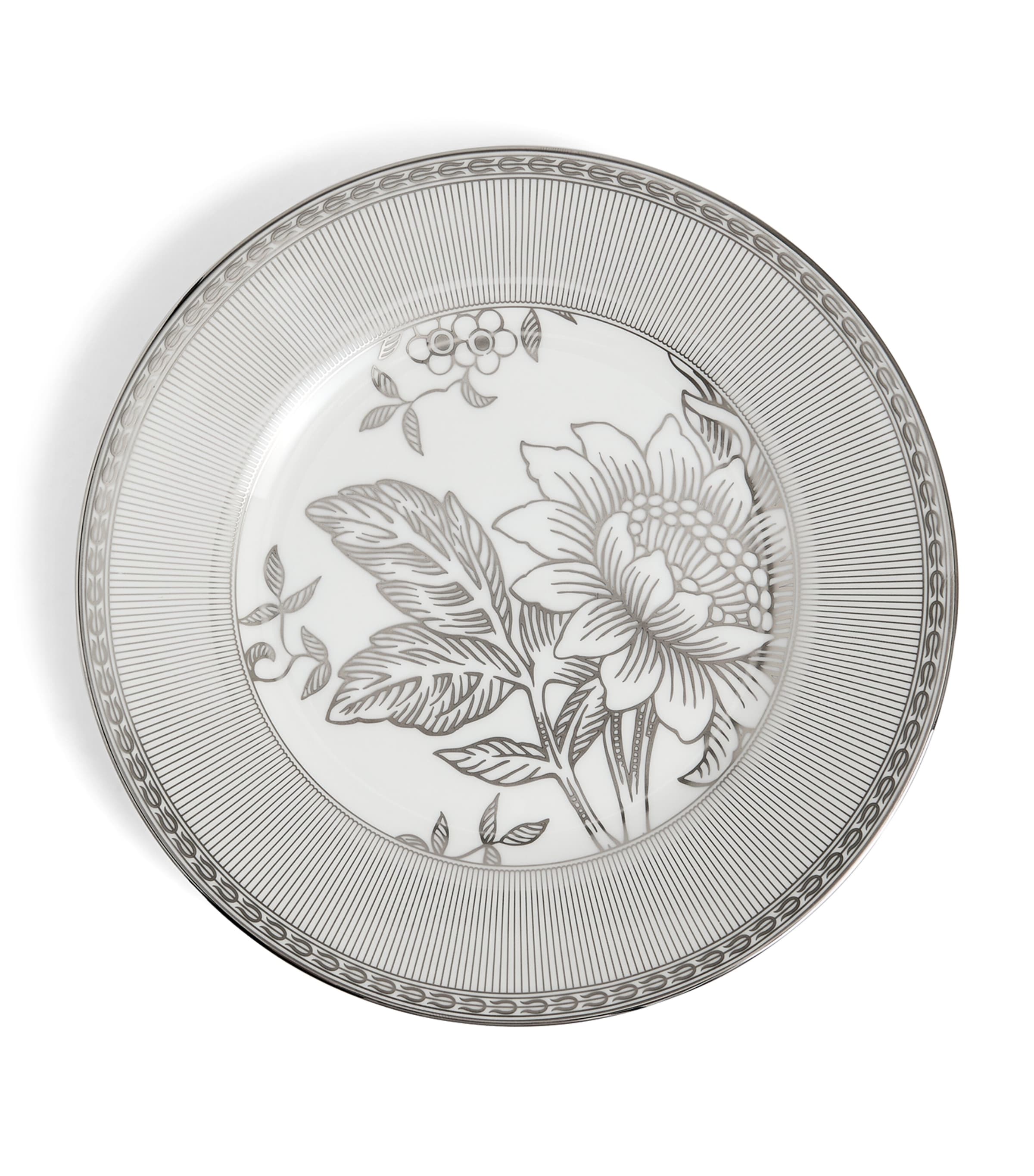 Wedgwood bone china Silver Tonquin plate 20cm (British brand)