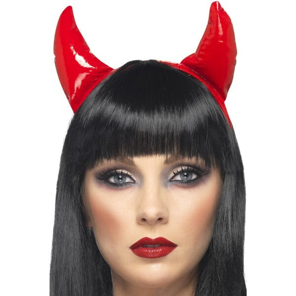 Smiffys devil horns headband red - British product