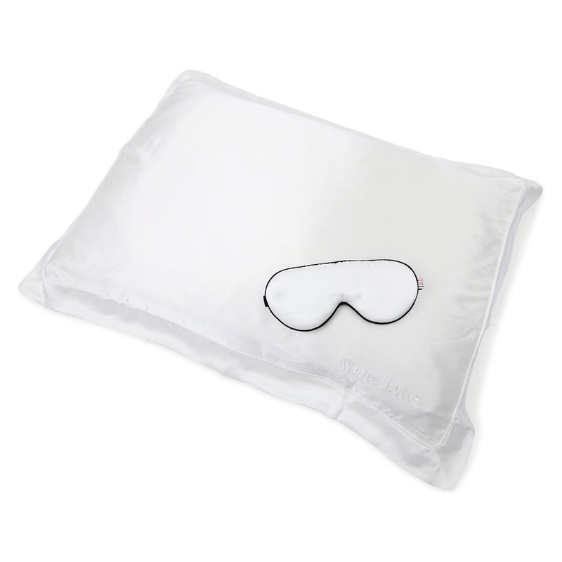 White Lotus Beauty mulberry silk pillowcase queen, imported from the UK