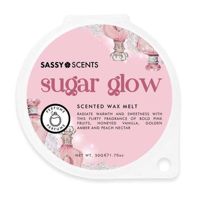 Superdrug Sassy Scents Sugar Glow Wax Melt Soy Blend 50g- Buy online at McGrocer
