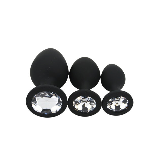 Loving Joy metal butt plug set gold set of 3 (British brand)