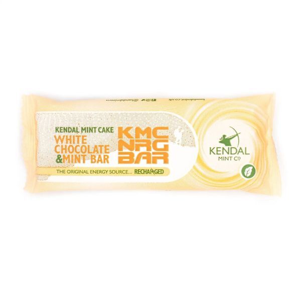 KMC NRG Bar white chocolate Kendal Mint Cake energy bars 6-pack (British brand)