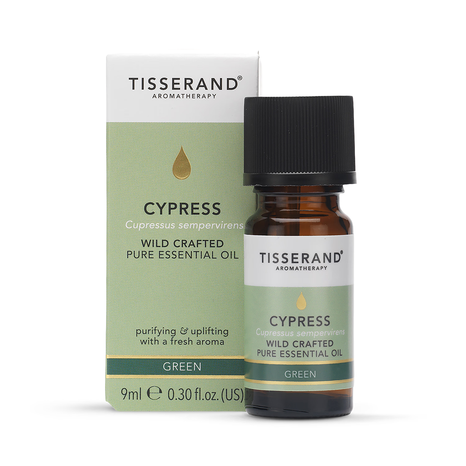 Tisserand Cypress Wild Crafted Pure Essential Oil 9ml (British brand)