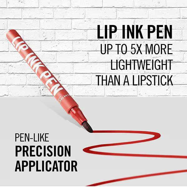 Rimmel Lip Ink Pen Lip Stain Iconic Red, imported from the UK