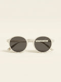Prada PR B56S round-frame metal sunglasses, imported from the UK