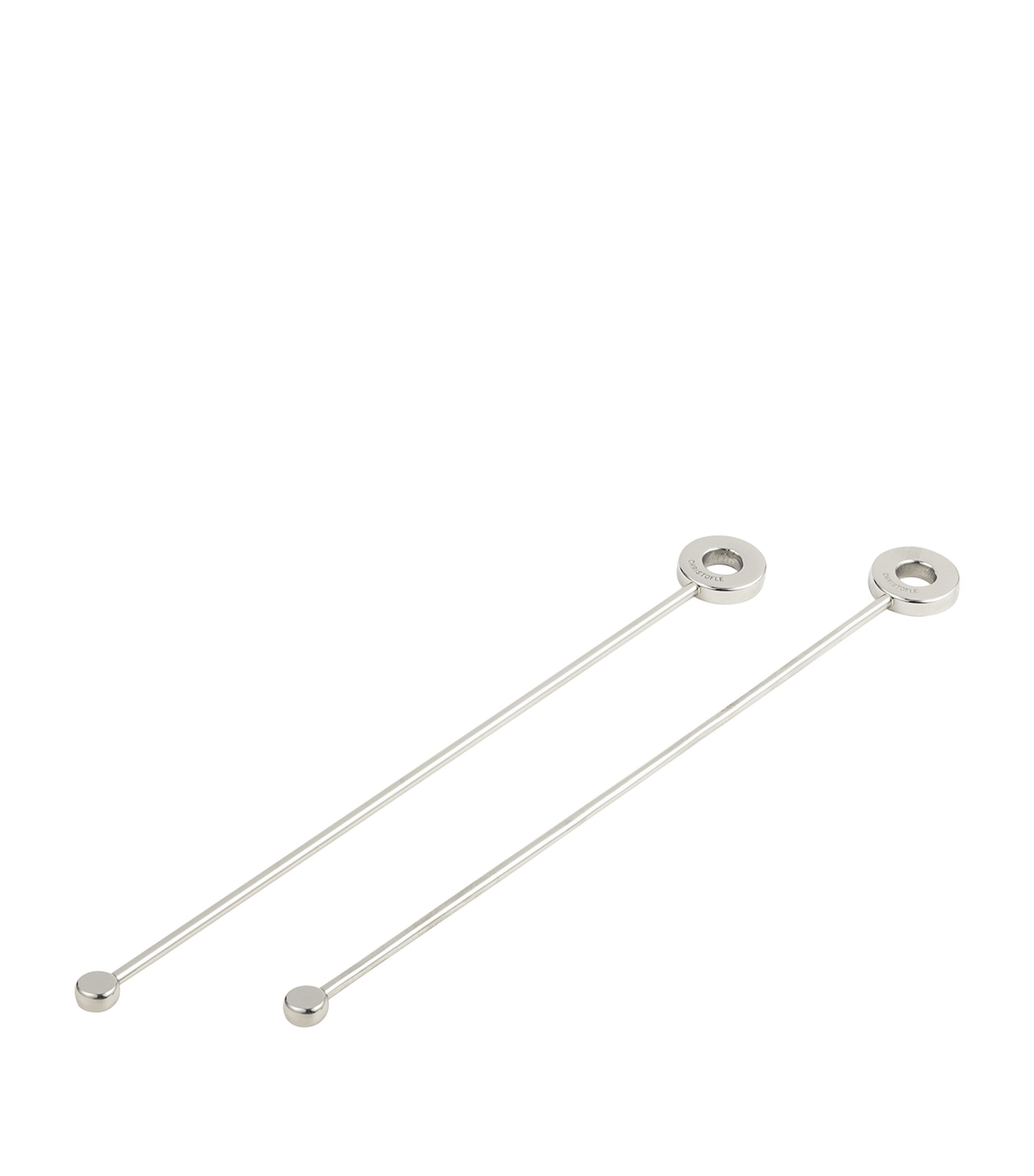 Christofle stainless steel cocktail stirrers set of 2 - British product
