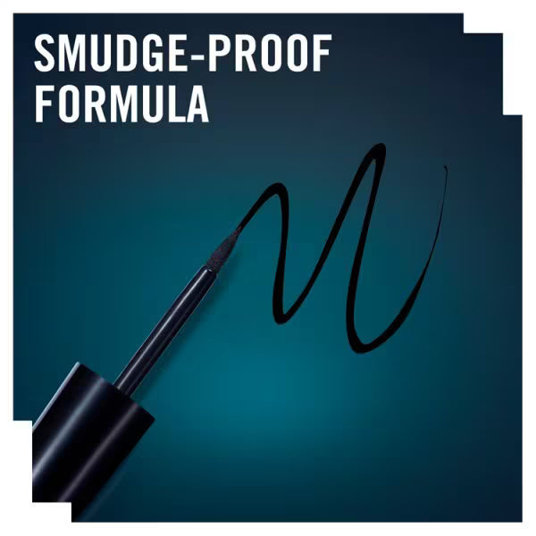 Rimmel Exaggerate Liquid Eyeliner Black, imported from the UK