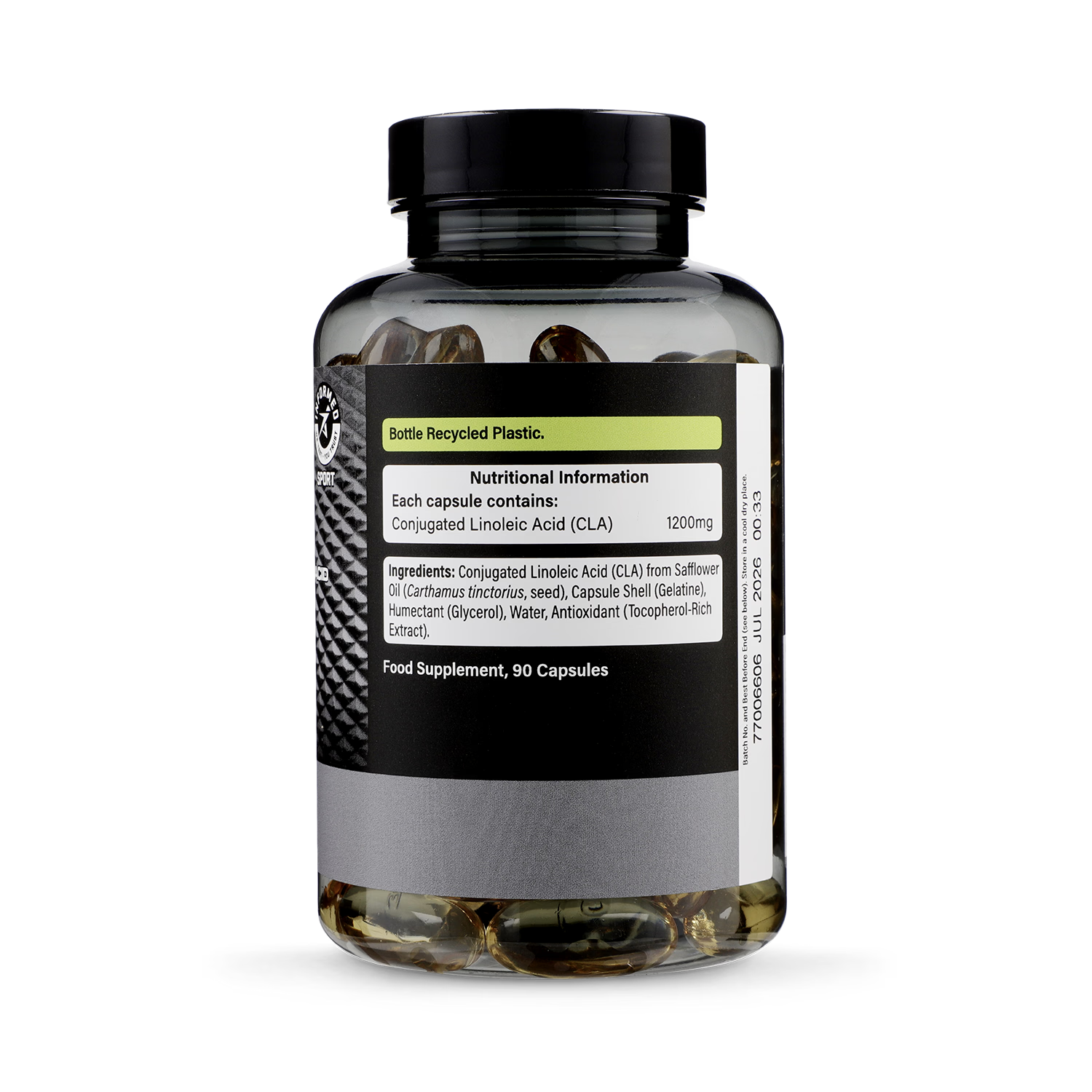 Precision Engineered High Strength CLA 1200mg supplement 90 capsules, imported from the UK