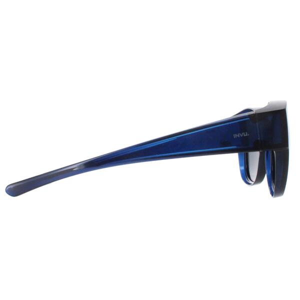 INVU blue polarized women sunglasses round frame (British brand)