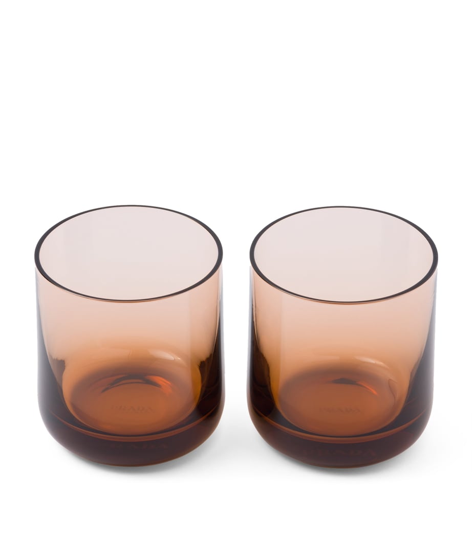 Prada Plinth crystal tumblers, imported from the UK