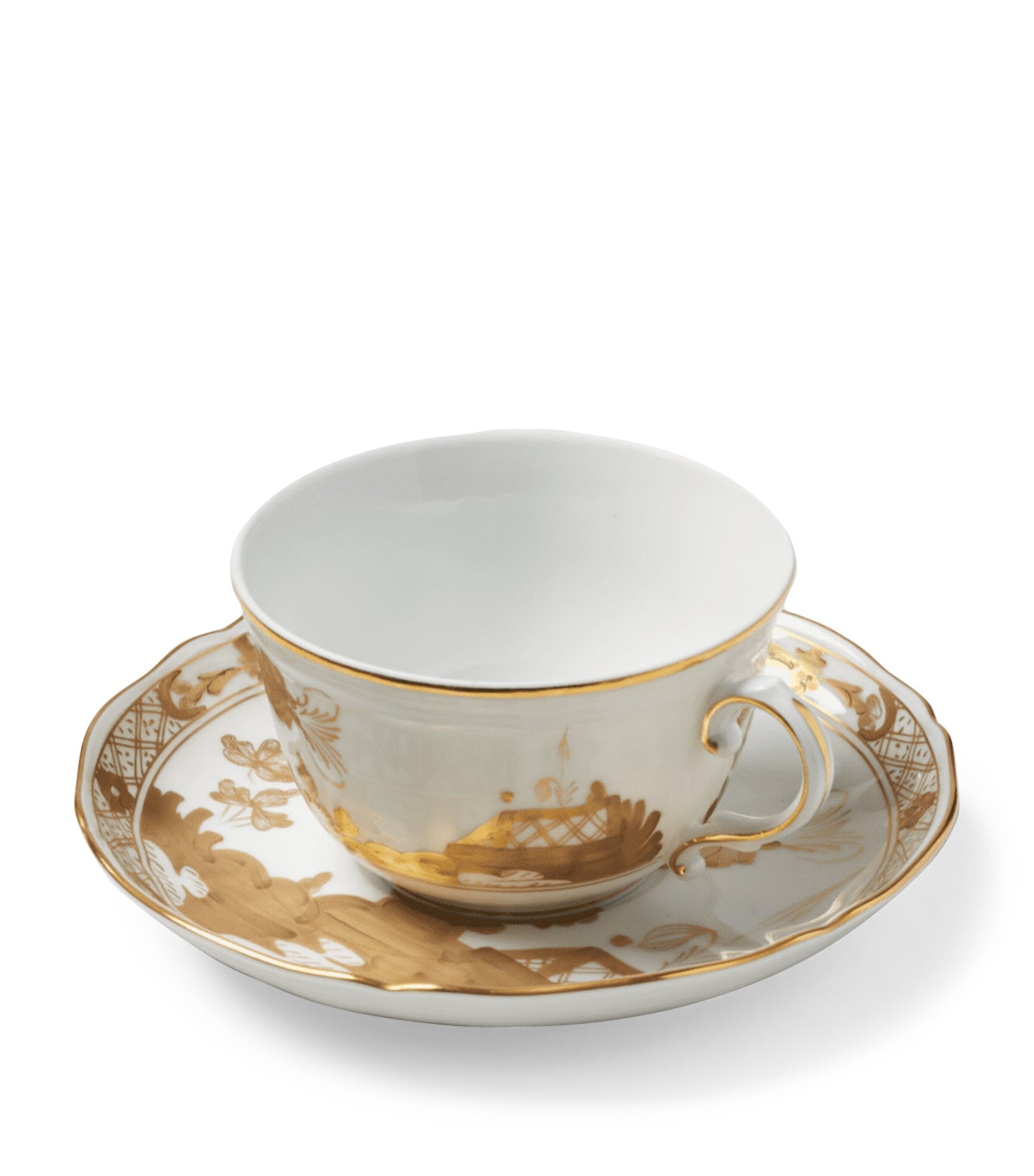 Ginori 1735 Oriente Italiano Aurum tea saucer 15cm, UK version