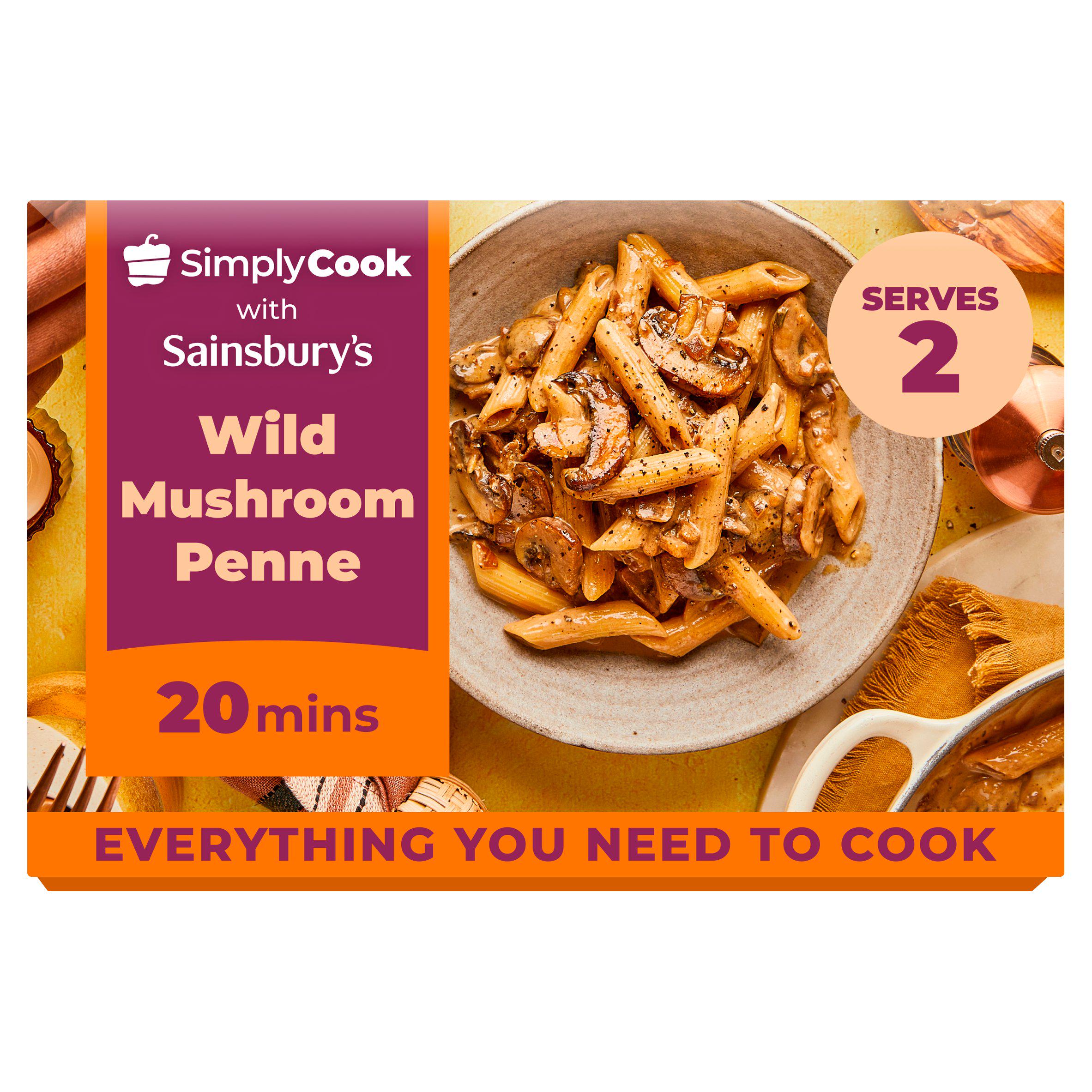 Sainsbury's Simply Cook Wild Mushroom Penne Meal Kit GOODS Sainsburys   