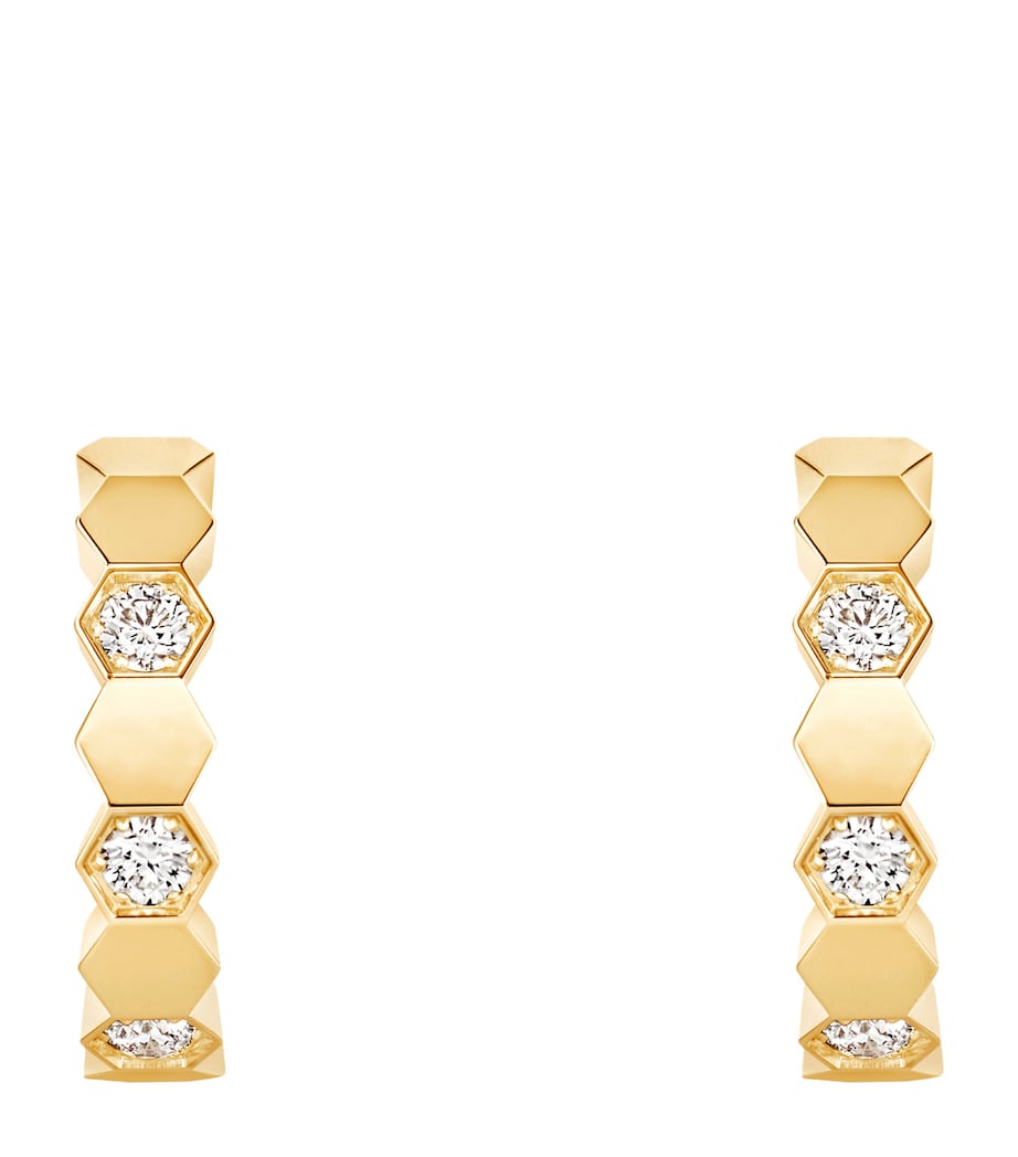 Chaumet Bee de Chaumet hoop earrings in 18k yellow gold, imported from the UK