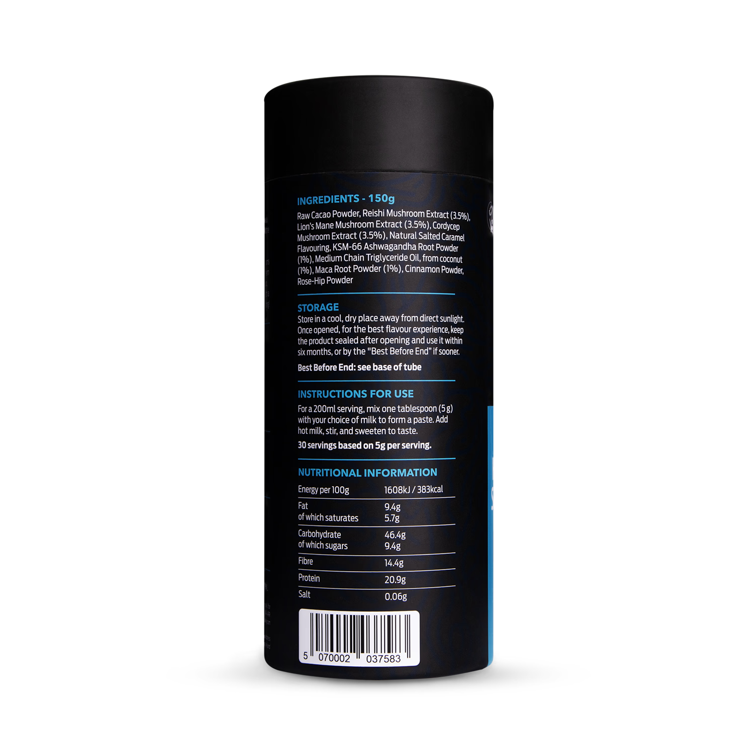 Quirky Monkey salted caramel mushroom hot chocolate 150g (British brand)