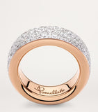 Pomellato rose gold and diamond Iconica ring, UK version