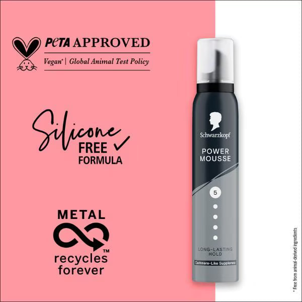 Schwarzkopf Styling Power Mousse 200ml (British brand)