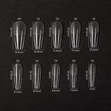 Bluesky soft gel nail extension tips coffin 100 pieces - British product