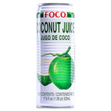 Foco coconut juice drink from young green coconuts, imported from the UK