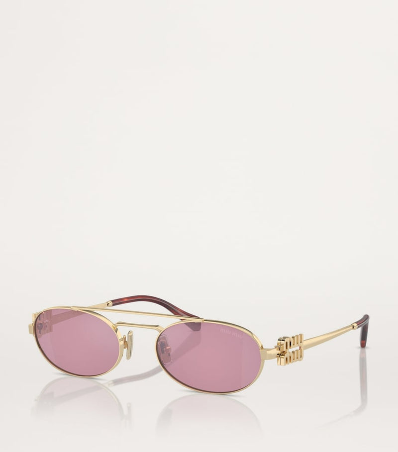 Miu Miu metal oval sunglasses - British product