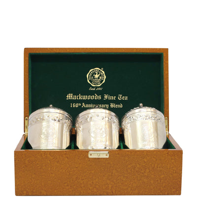 Harrods Mackwoods 160th Anniversary Blend 3-Caddy Gift Set (120g)- Buy online at McGrocer